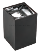 K2 ARAS Kare Sıva Üstü Spot Siyah-Krom KDA864