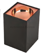 K2 FIRAT Kare Sıva Üstü Spot Siyah-Rose KDA910