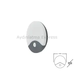 CT-7092 CATA 20W Palermo Sensörlü Dış Mekan Aplik