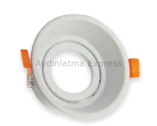 K2 Yakut Spot Yuvarlak Beyaz Kasa KDA858