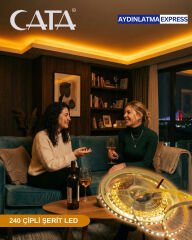 CT-4538 CATA 240 Çipli Gold Şerit Led (Paket 5 Metre)