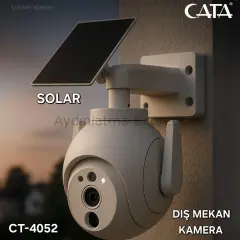 CT-4052 CATA Akıllı IP Solar Dış Mekan Kamera