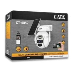 CT-4052 CATA Akıllı Solar WİFİ Kamera Dış Mekan 3MP Full HD