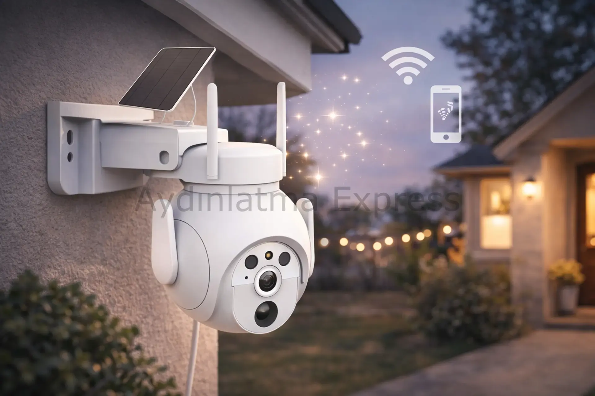 CT-4052 CATA Akıllı Solar WİFİ Kamera Dış Mekan 3MP Full HD