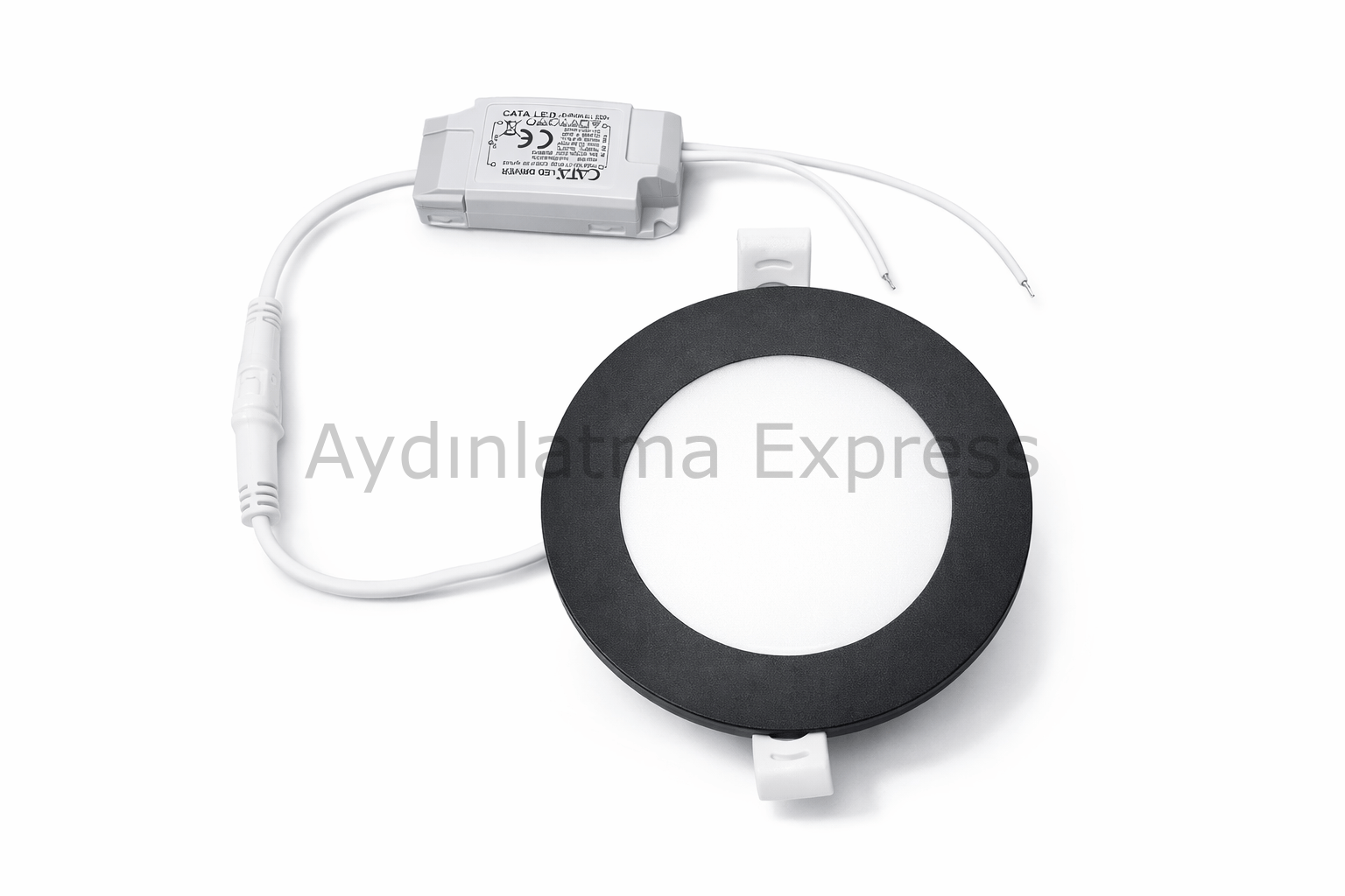 CT-5125 6W Led Slim Panel Siyah Kasa CATA