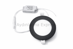 CT-5125 6W Led Slim Panel Siyah Kasa CATA