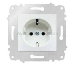 Ovivo Topraklı Priz (Çocuk Korumalı) Mekanizma+Tuş/Kapak