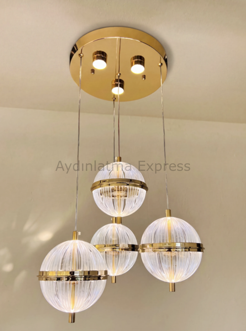 VİRAL LED 45W Havana Gold Avize CCT 3 Renk